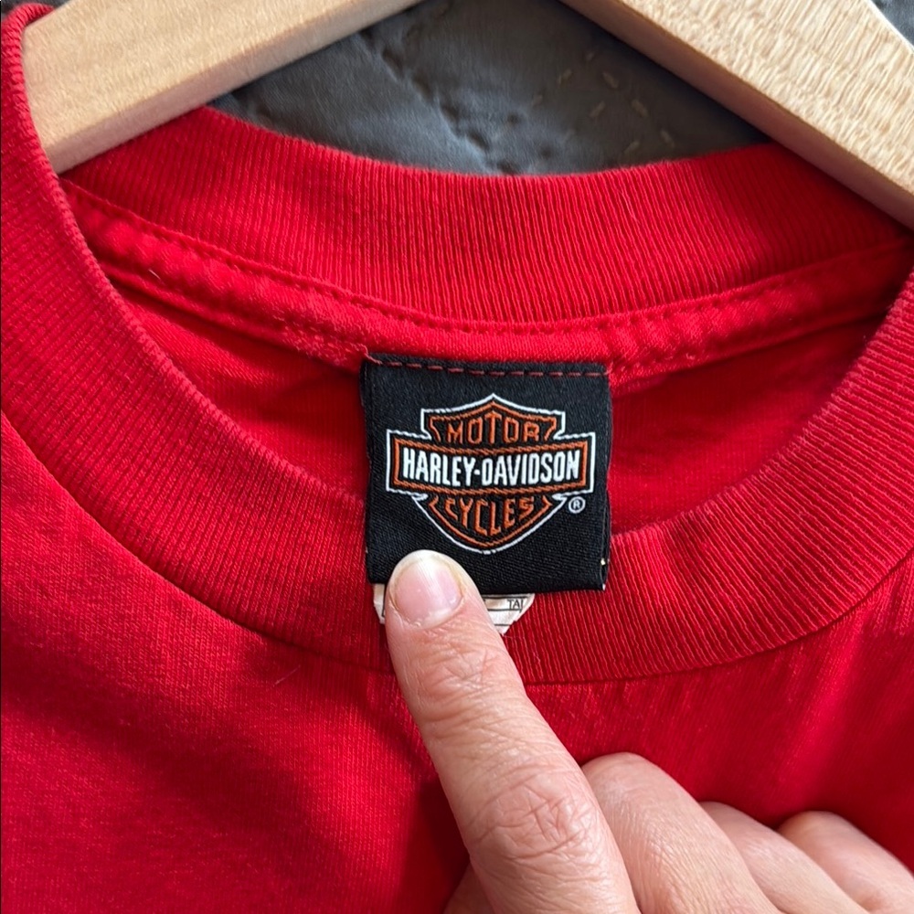 Harley-Davidson Red Short Sleeve T-shirt Sturgis South Dakota 2018 Size S - Picture 6 of 11